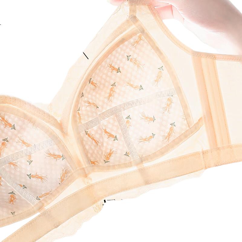 GRACEWELL Reggiseno Estivo in Pizzo Ultra-Sottile per Seno Abbondante, Effetto Minimizzante, Push-Up, Supporto Laterale e Sollevamento del Seno per Reggiseni Sottili Taglie Forti da Donna
