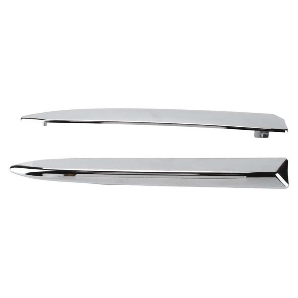 2x Front Bumper Upper Grill Moulding Trim 735455041 735455042 For Fiat 500 07-15