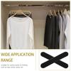 100Pcs Adhesive Silicone Hanger Strips Non-Slipping Hanger Grips for Plastic Wood Hangers Closet Accessories Clothing Organizer