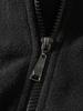 Men's Solid Color Stand Collar Zipper Hoodie Jacket - Outdoor Casual Streetwear