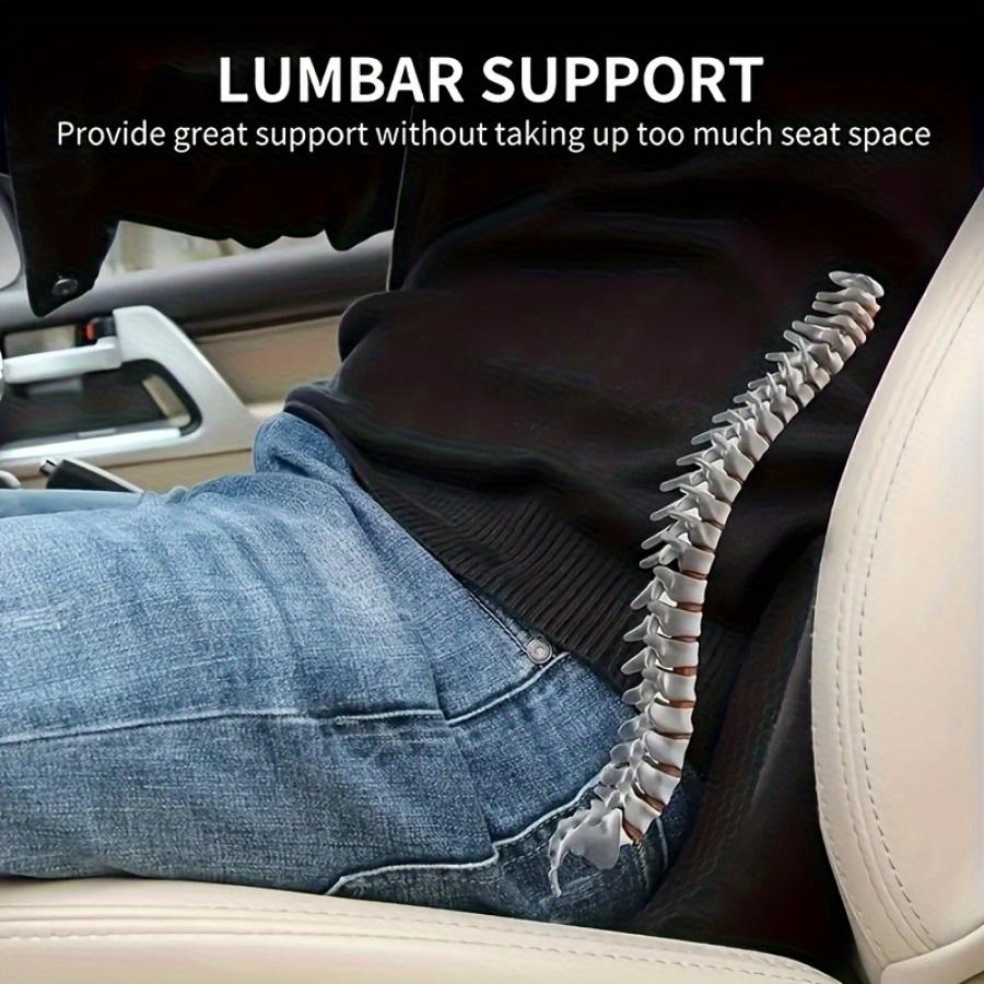 2 In 1 Multifunctional Car Seat Cushion Universal Memory Sponge Seat Lumbar Support Pillow Breathable Driver Seat Raising Pad