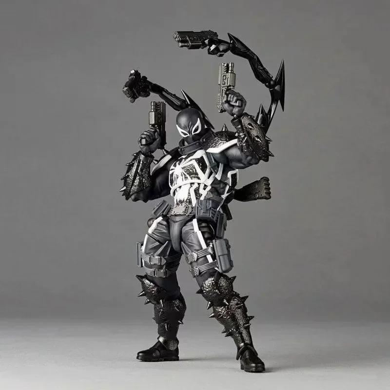Incroyable Agent Yamaguchi Venom Figurine Kaiyodo Revoltech Figurine Polyvinyl Chloride Collector Mobile Eugene Thompson Ko modèle jouet Gfit