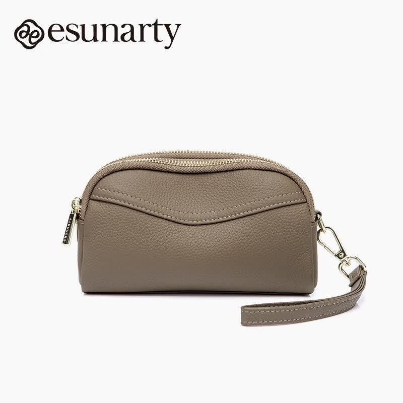 ESUNARTY Women s Genuine Leather Crossbody Bag