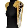 1 Pair Sequined Beaded Uniform Epaulets Party Costume Epaulettes Glittering Shoulder Wrap Epaulet for Stage Performances