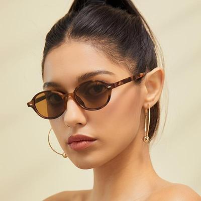 Retro Küçük Oval Güneş Gözlüğü Kadın Erkek Perçinler Tonları Moda Gözlük Avrupa Amerikan Tarzı güneş gözlüğü UV400
