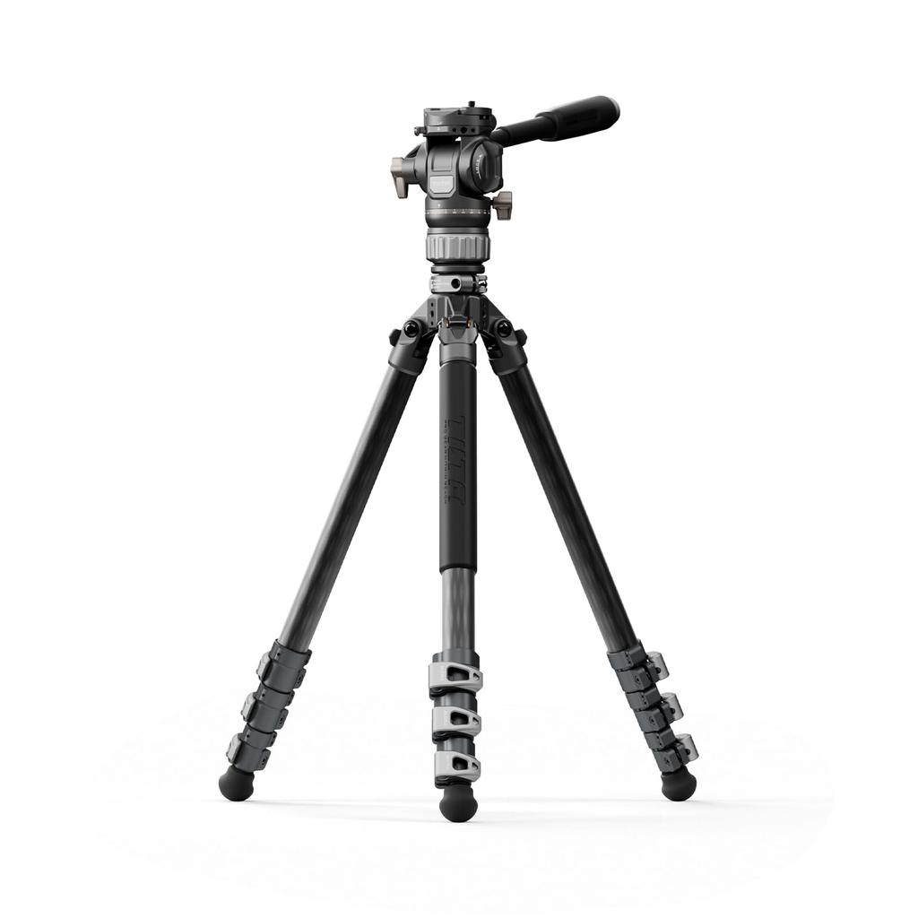 TILTA VT05 Travel Video Fluid Head 3 Tier Carbon Fiber Tripod Leg 5KG Space Gray TT-VT05-FB-SG