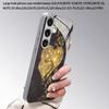Coque de téléphone 2D à motif cœur brillant pour Samsung S26 S25 S24 S23 S22 S21 S20 A56 A36 A16 Housse de protection en verre plaquée électro