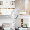 75mm Round Vent Cover ABS Plastic Adjustable Air Ventilation Ceiling Diffuser for Bedroom Bathroom Living Room