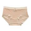 Damen Sommer Ultra Dünn Eis Seide Kühlendes Gefühl Spurlos Reine Baumwolle Schritt Atmungsaktiver Bund Dreieck Slip