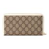 Gucci Horsebit 1955 Vintage Logo Long Canvas And Leather Wallet Women Wallet Ebony White 621889-92TCG-9761