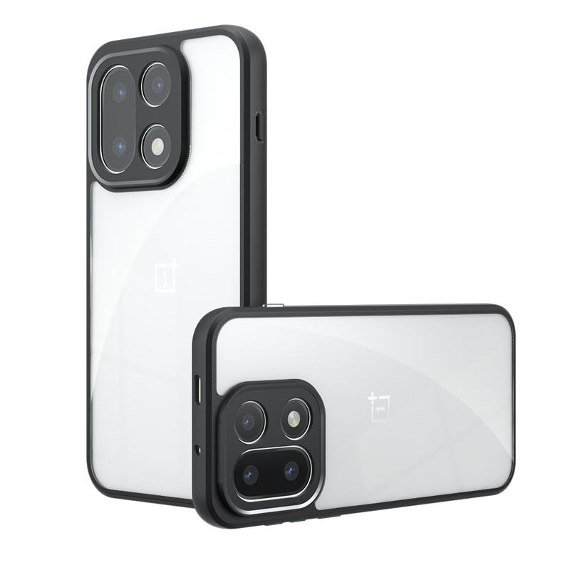 For OnePlus 15 Case Shockproof Frosted Skin Feel Matte PC+TPU Anti-fingerprint Transparent Cover For One Plus 15