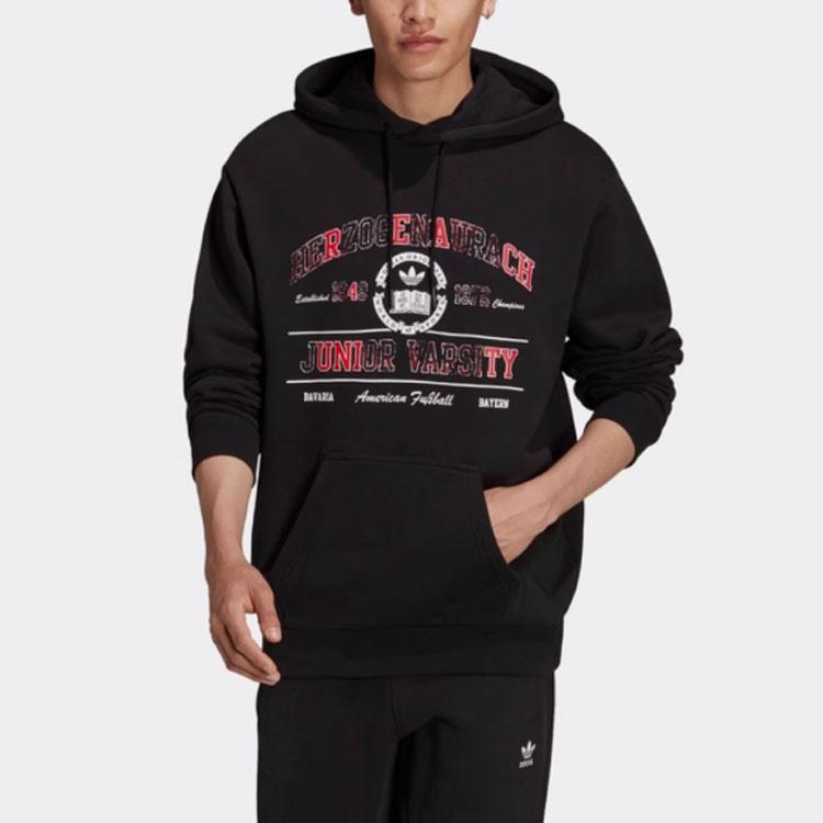 Adidas Originals Trefoil Hoodie Men Tops Black HF9218