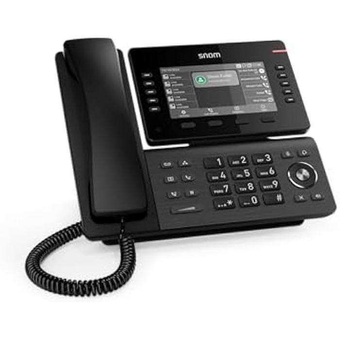Téléphone VoIP - SNOM - D815W - Écran Couleur IPS 5" - 10 Touches Programmables - Wi-Fi Double Bande