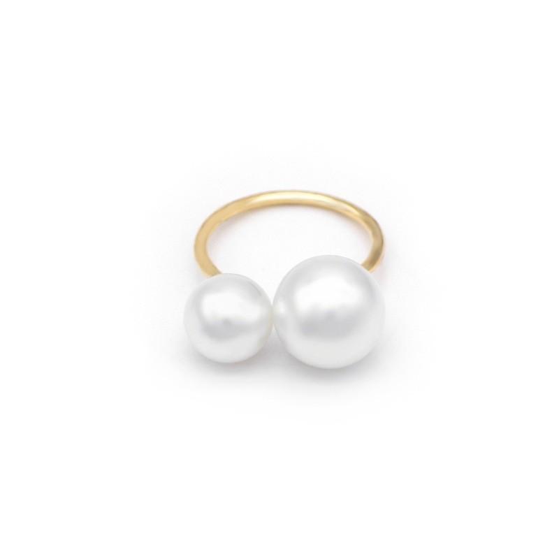 

Pearl Open Ring, Fashionable Joint Finger Ring, Elegant Ring Accessory