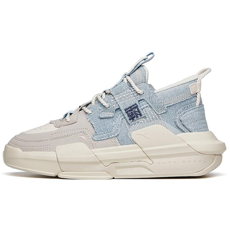 ANTA Shock The Game 3 Low  Grey Blue  Men s 112218084-7 EU 41
