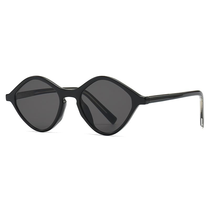 Trendy Narrow Diamond Sunglasses for Men European American Style Retro Street Photography Fashionable