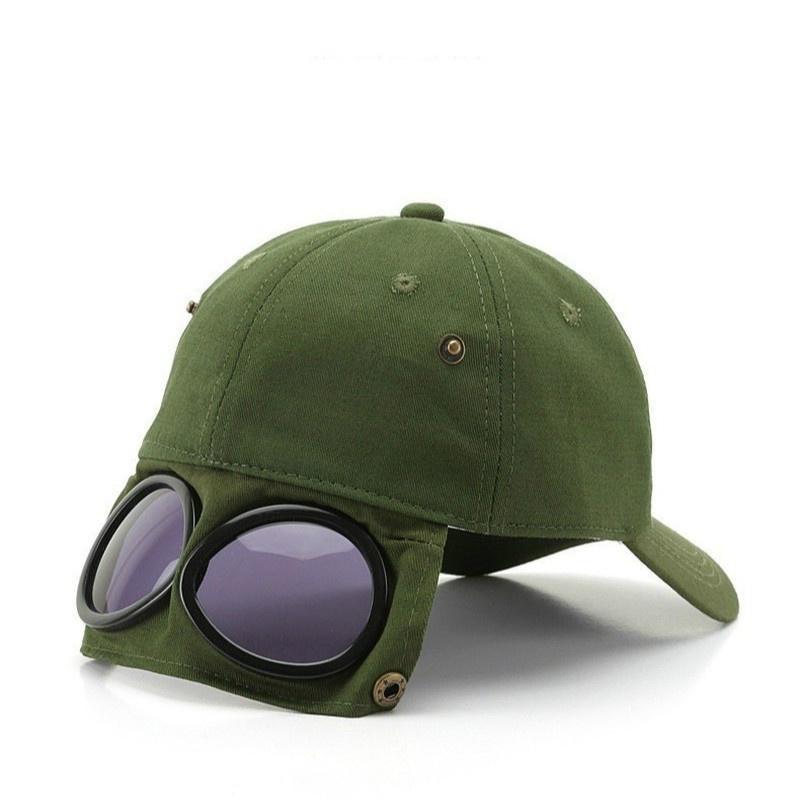 1 Pcs Aviator Hat Korean Version Of The Trendy Glasses Cap Sunglasses Baseball Cap Hip-hop Personality Cool Casual Summer Hat