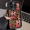 Cherry Leopard Print iPhone 17/17 Pro Max/16/15/14 Pro/13/12 Phone Case