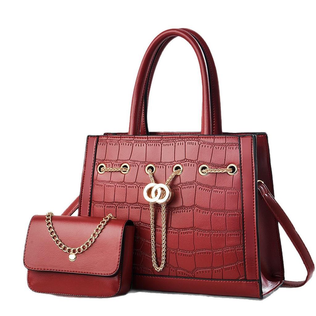 New High Appearance Level Handbag Chain Small Bag Stone Pattern Trend Shoulder Bag with Large Capacity Crossbody Bag