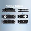 360 Degree Quiet Pin Hinge Set High Load Capacity Concealed Hinge System with Installation for Murphy Bookcase Door