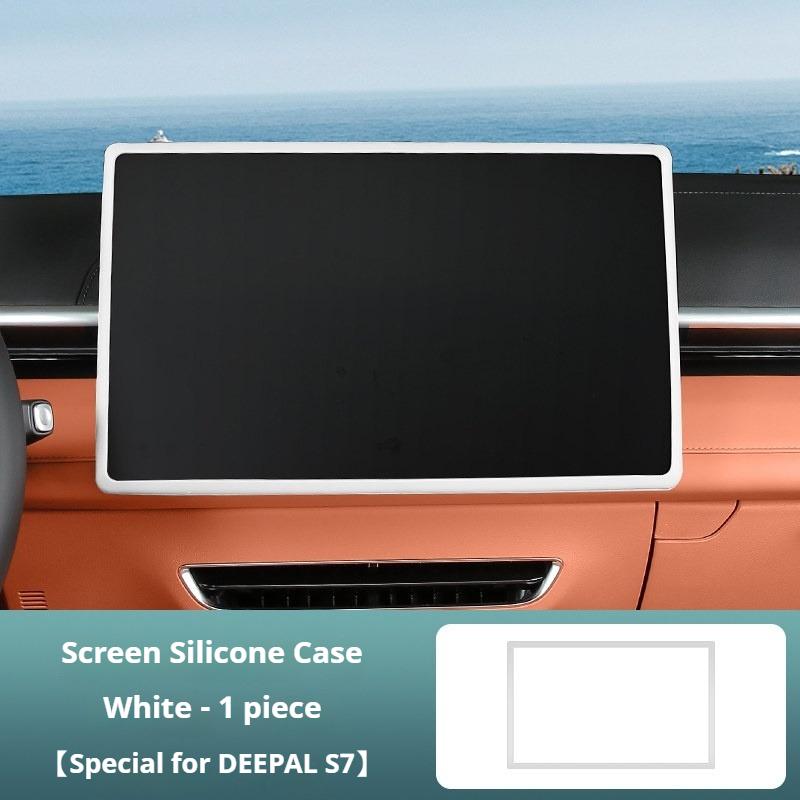 For Changan DEEPAL S05 S7 S07 S09 L0607 Car Navigation Screen Silicone Protective Cover Scratch Resistant Interior Accessories