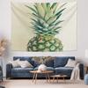 Tropical Pineapple Tapestry Wall Hanging Hawaiian Beach Decor Exotic Fruit Pattern Boho Dorm Room Aesthetic Summer Vibes Jungle