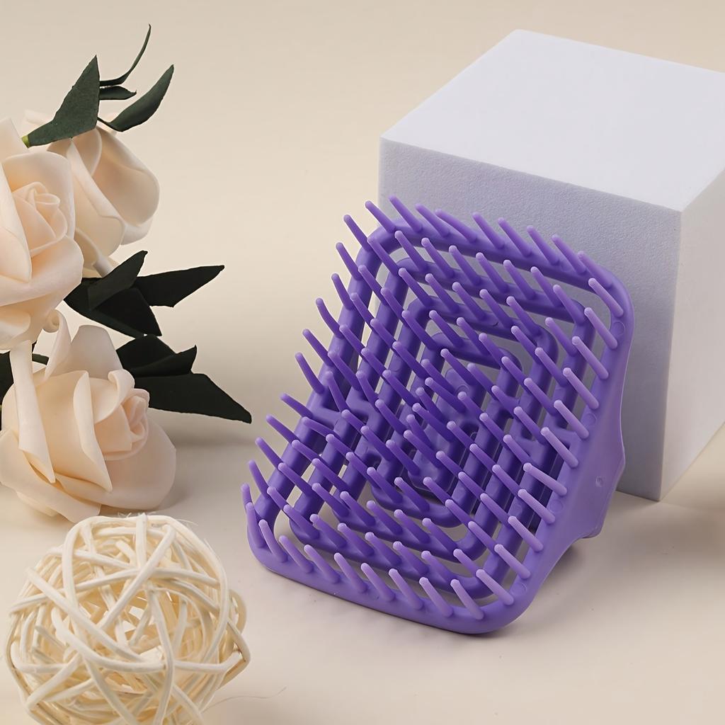 1pc Scalp Massaging Shampoo Brush Portable Washing Comb Scalp Care Bathroom Accessories Shampoo Brush Wet and Dry Massage Comb for Scalp Cleansing