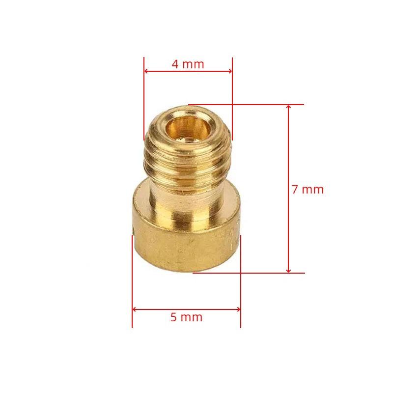 10pcs M4 Main Jet 4mm for GY6 50cc 139QMB Scooter Motorcycle Mikuni Keihin Carburetor CVK24~26 PZ19  Round Head Injectors Nozzle