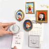 6 STÜCKE DIY Van Gogh Mona Lisa Kühlschrankmagnet Cartoon Berühmtes Gemälde Magnetischer Aufkleber 3D Harz Heimdekoration Niedlich
