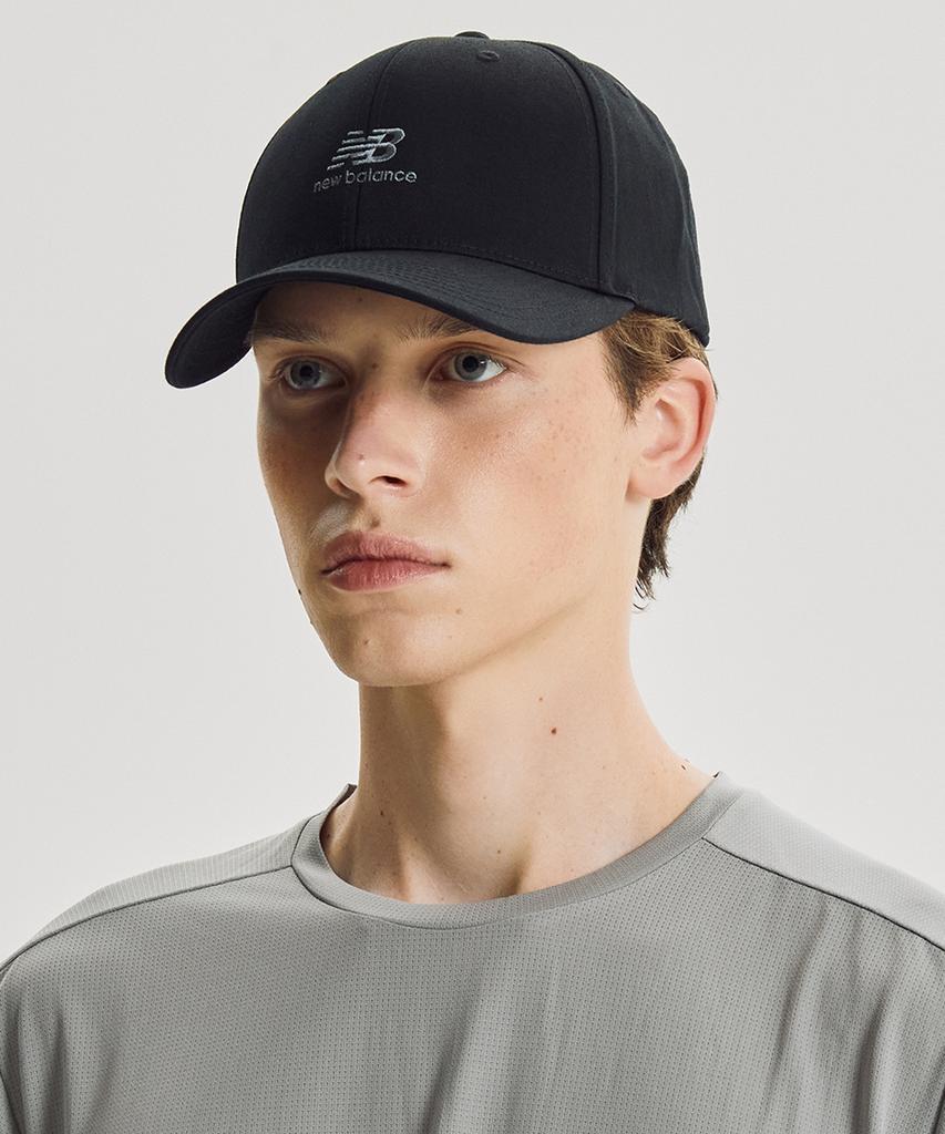Nyuballanseu Nbgdgf1101 / Stacked Logo Structured Ball Cap (Black)