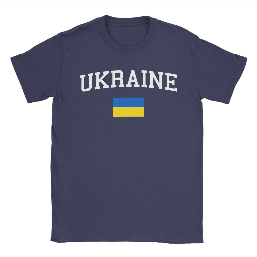 Oversized T Shirt Summer Ukrainian Flag  Ukraine Novelty T Shirts Cotton Tee Shirt for Unisexs Plus Size 6XL Short Sleeve Tees