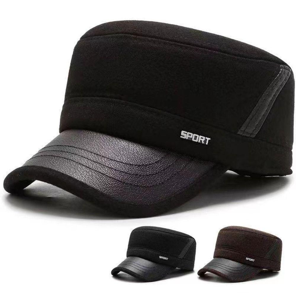 Outdoor Ear Protection Winter Hat Adjustable Casual Baseball Cap Warm Windproof Earmuffs Hat Casual Thick Bomber Hats for Men