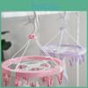 Portable Circular Clothes Drying Rack With 20 Plastic Clips Ideal For Dorm Rooms