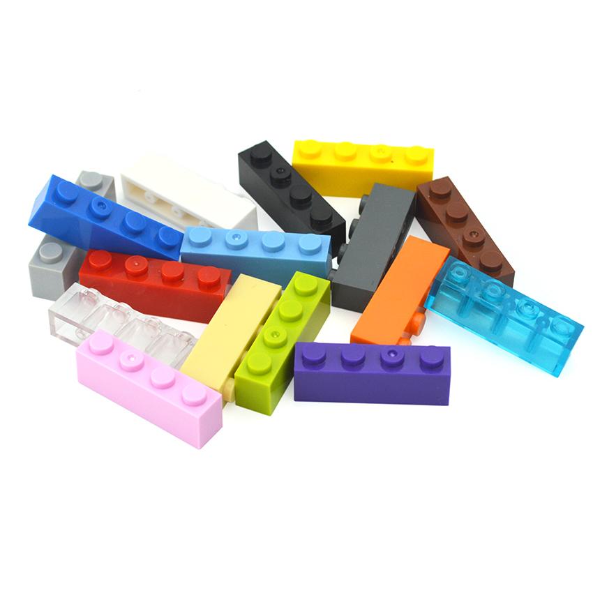 40PCS DIY 1x4 Dots Thick Figures Bricks Educational Creative Size 1*4 Dots Building Blocks Compatible With 3010 Toy For Children