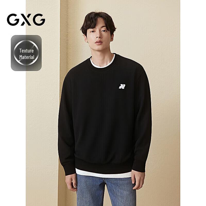

GXG Men s Waffle Knit Round Neck Sweatshirt L