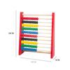 Wooden Calculation Bead Red Blue Calculation Rack Durable Wooden Abacus  Preschool