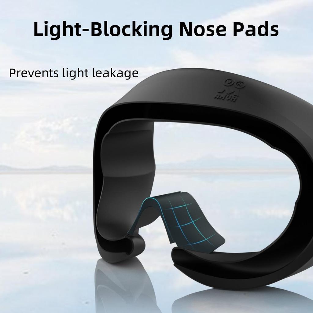Silicone Face Cover VR Accessories - Compatible with PICO 4 and PICO 4 Ultra, Protective Face Cover Fits Comfortably, Waterproof