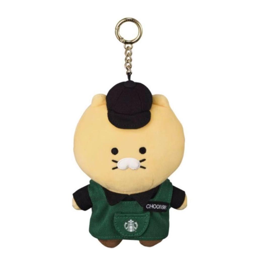 [USED] Korea Exclusive Starbucks Kakao Friends Chunsik Ryan Key Ring Keychain