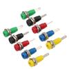 J.40003 2mm Einbaubuchse 5 Farben 30Vac?60VdcMaximum.10A Bananenbuchse mit Blattfeder für