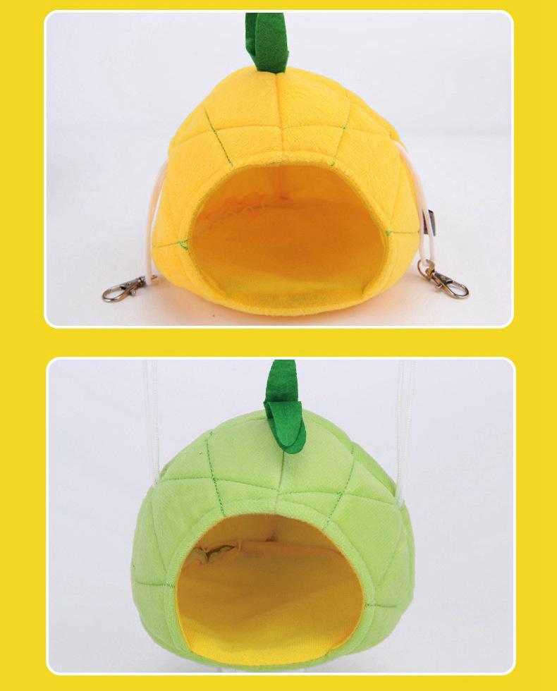 Hamsterlar için Ananas Muz Kurbağası Karikatür Hamak