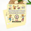 40-Page Fruit & Food Cartoon Doodle Coloring Book for Kids Aged 4+