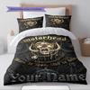 Set Biancheria da Letto Personalizzato con Nome e Motivo Motörhead Copripiumino Federa Decorazione per la Casa Regalo (1 * copripiumino + 2 * federa, senza nucleo)