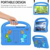 For Samsung Galaxy Tab A11/A9 Kickstand Case Cartoon Design Anti-Drop EVA+PC Tablet Cover with Strap for Kids