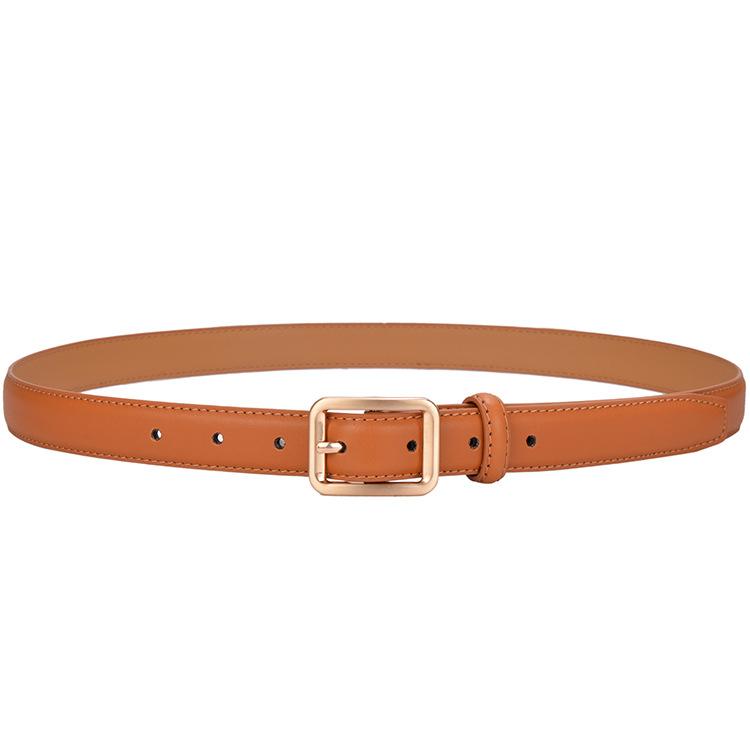 Belt Women'S Jeans Simple Decorative Thin Belt Girls Leather Pants Belt Tide