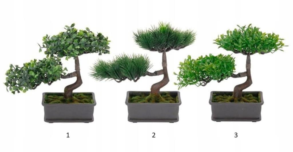 Artificial plant in a pot, bonsai tree, 23x15 cm