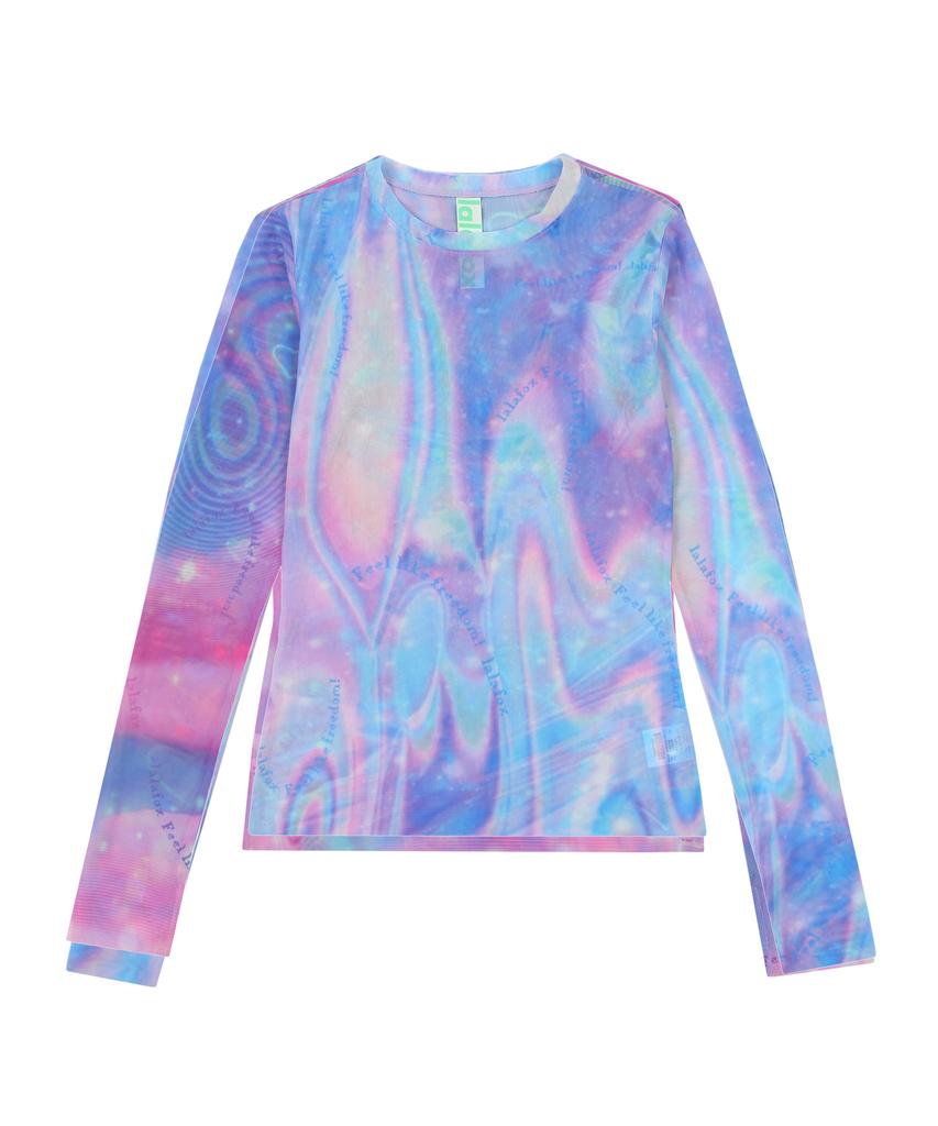 LALAFOX Space Seethrough T-Shirt Blue Bp2Cl002