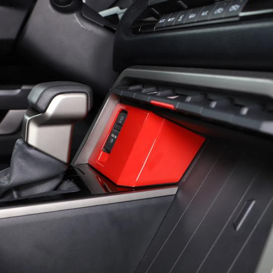 For Toyota Tundra -2025 ABS Red Electronic Handbrake Switch Panel Cover Trim