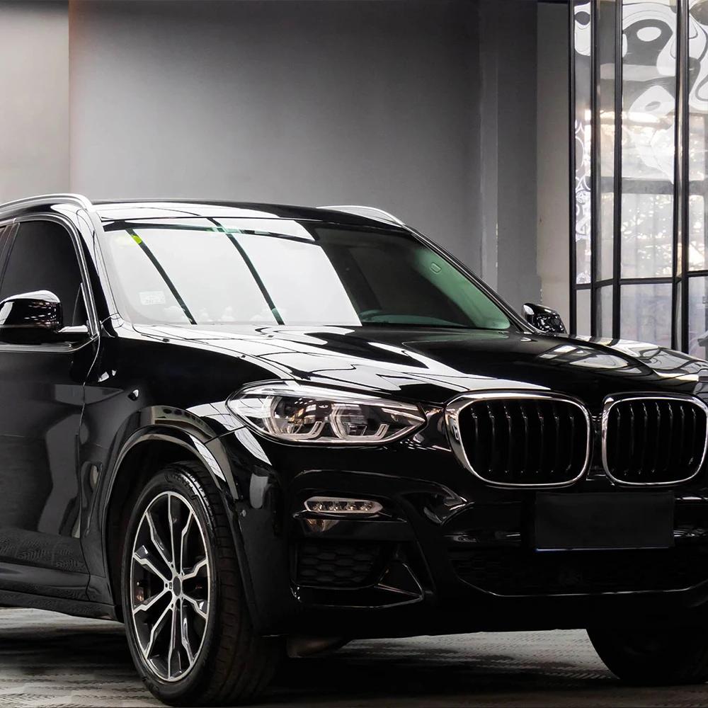 Piano Black Car Wrapping Film Bubble Free Vinyl Film Auto DIY Decal PET Sticker Car Accessories Exterior Interior Decoration