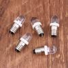 E10 LED Instrument Bulb DC3V/5V/6V/12V/24V Screw Base Warning Indicator Light White Car Interior Signal Lamp 5Pcs
