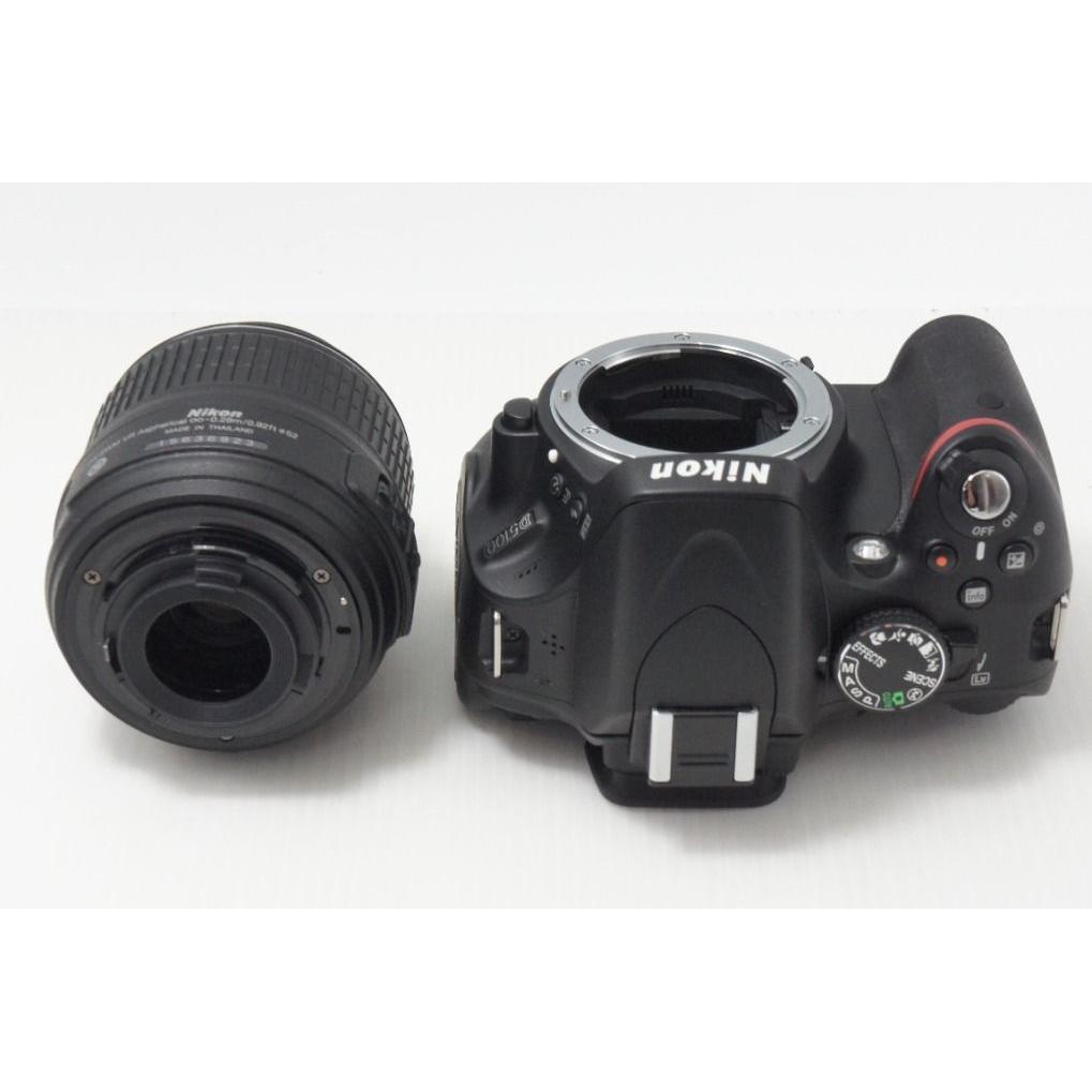 Used Like New Nikon D5100 Body + AF-S DX NIKKOR 18-55mm VR Lens Kit Digital SLR Camera Black 260724d